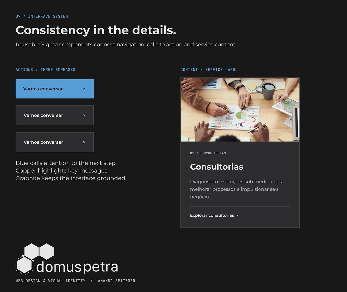 Domus Petra — Figma interface components